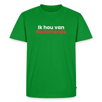 J’adore le néerlandais - T-shirt Premium bio Homme - vert - Devant - Nico (187cm)