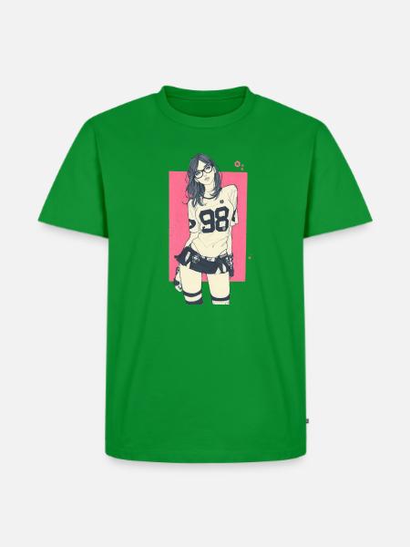 98 Girl - Männer Premium Bio T-Shirt - Grün