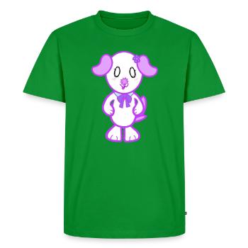 KawaiiDOGGOS - Flora print - Men's Premium Organic T-Shirt - green - Front - Nico (187cm)