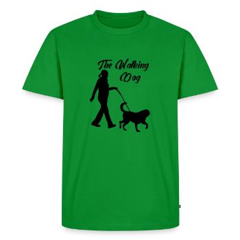 The Walking Dog - Men's Premium Organic T-Shirt - green - Front - Nico (187cm)
