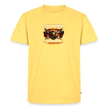 Meilleur Raider Allemagne - T-shirt Premium bio Homme - jaune pastel - Devant - AI Model Male 185 dark (185cm)
