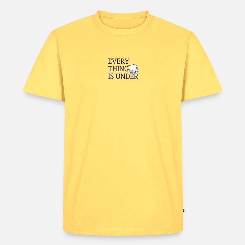 Alles steht unter Strg - Männer Premium Bio T-Shirt - Pastellgelb