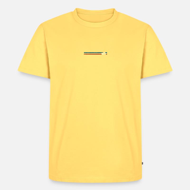 Warten auf Designbild - Männer Premium Bio T-Shirt - Pastellgelb