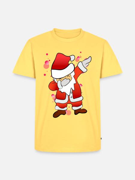Dabbing Nicholas - Men's Premium Organic T-Shirt - sky yellow