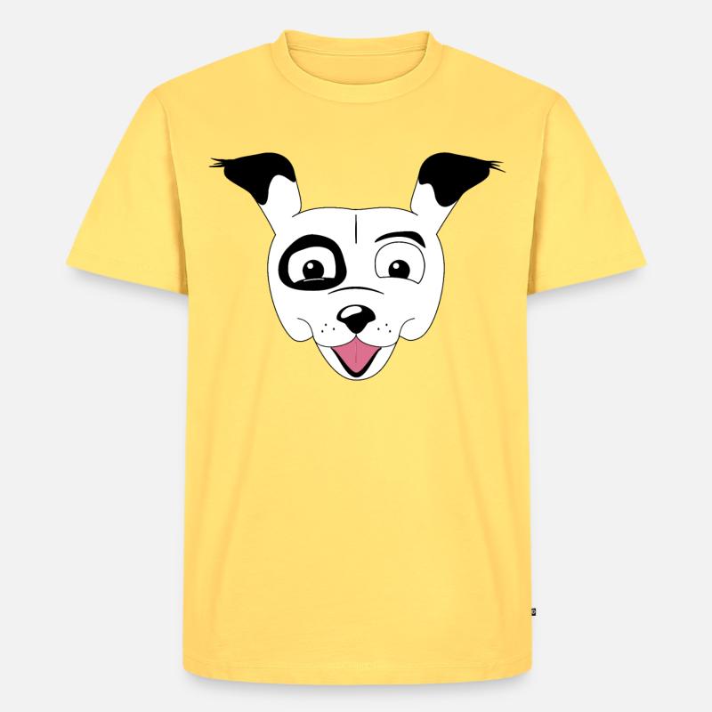 Mohn - Männer Premium Bio T-Shirt - Pastellgelb