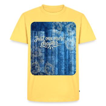 Il ne reste qu’un chapitre - T-shirt Premium bio Homme - jaune pastel - Devant - AI Model Male 185 dark (185cm)