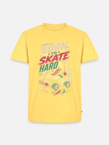 Roller Derby - Männer Premium Bio T-Shirt - Pastellgelb