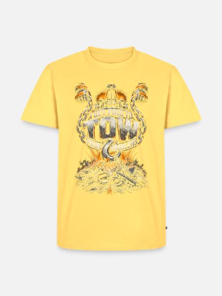 Abschleppfahrer Abschlepper - Männer Premium Bio T-Shirt - Pastellgelb