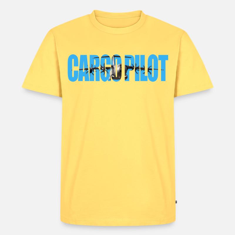 Cargo pilot A-400 - Männer Premium Bio T-Shirt - Pastellgelb