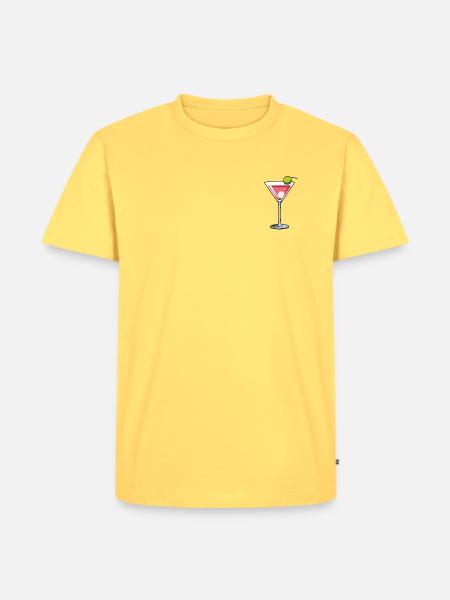 Pornstar - Männer Premium Bio T-Shirt - Pastellgelb