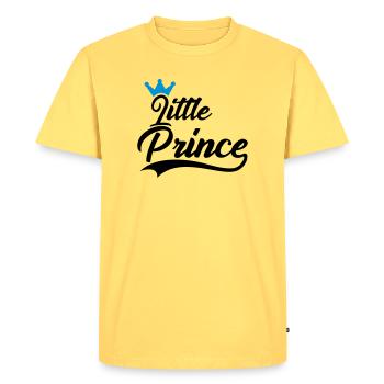 petit prince - T-shirt Premium bio Homme - jaune pastel - Devant - AI Model Male 185 dark (185cm)