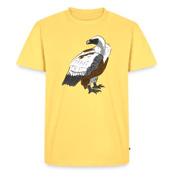 Vautour impressionnant dans le style de la nature - T-shirt Premium bio Homme - jaune pastel - Devant - AI Model Male 185 dark (185cm)