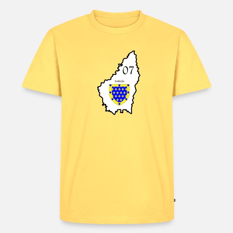 1. 1. 1. - Männer Premium Bio T-Shirt - Pastellgelb