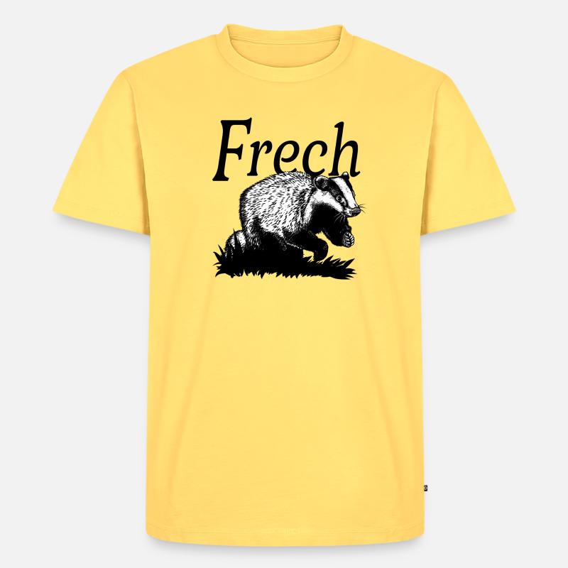 Frechdachs - Männer Premium Bio T-Shirt - Pastellgelb