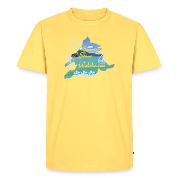 Soleil d’été Walchensee - T-shirt Premium bio Homme - jaune pastel - Devant - AI Model Male 185 dark (185cm)