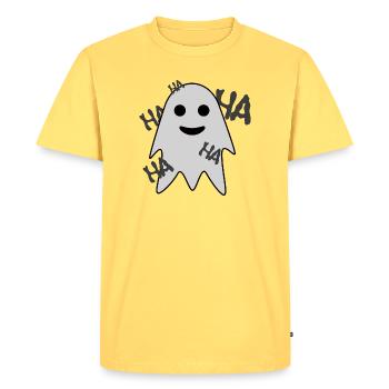 Fantôme - T-shirt Premium bio Homme - jaune pastel - Devant - AI Model Male 185 dark (185cm)