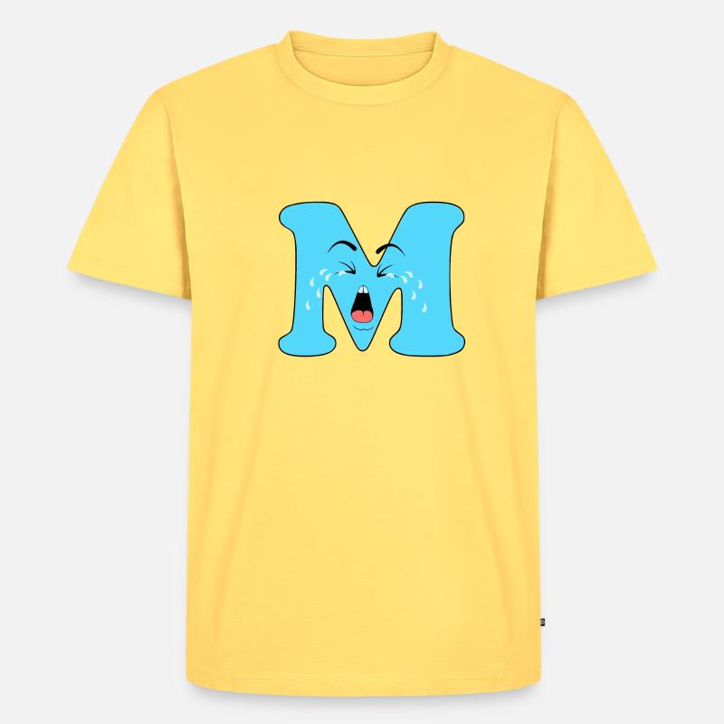 M - Männer Premium Bio T-Shirt - Pastellgelb