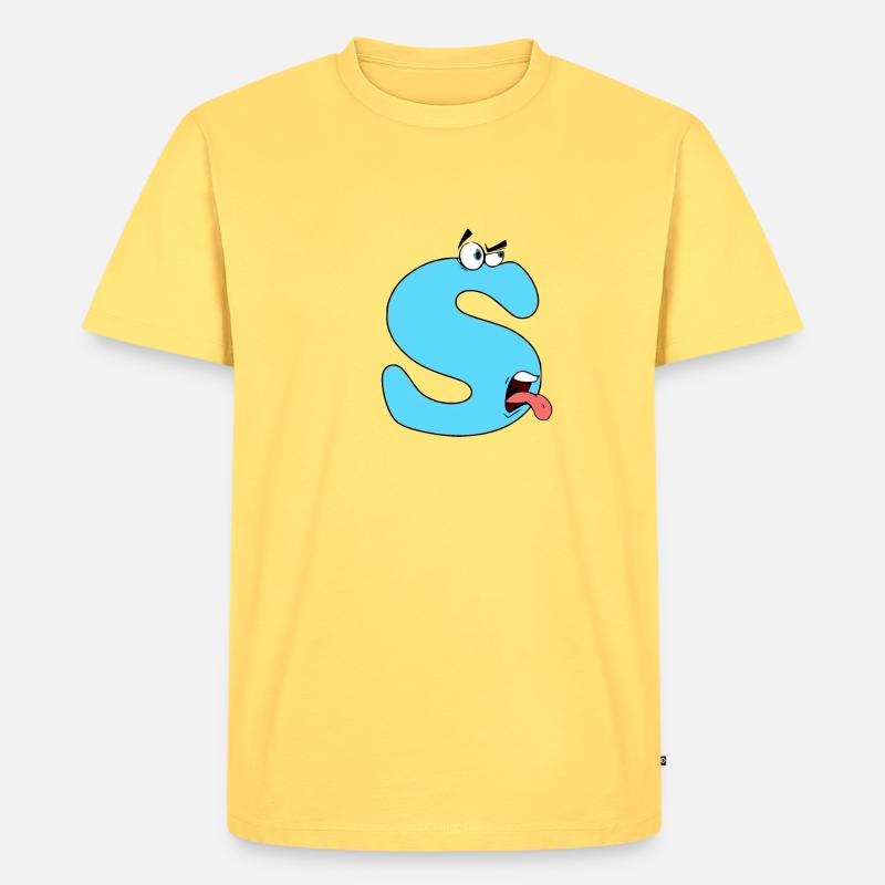 S - Männer Premium Bio T-Shirt - Pastellgelb