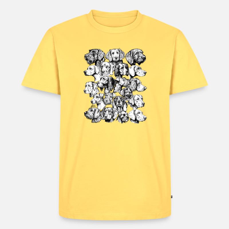VzZP Version 1 - Männer Premium Bio T-Shirt - Pastellgelb