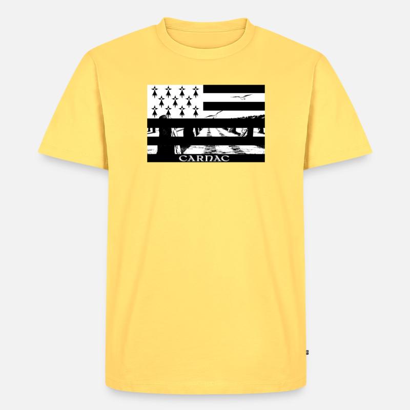 CARNAC - Männer Premium Bio T-Shirt - Pastellgelb