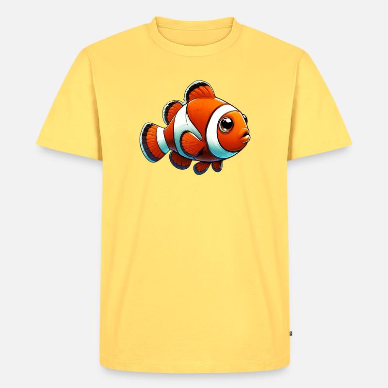 Clownfisch - Männer Premium Bio T-Shirt - Pastellgelb