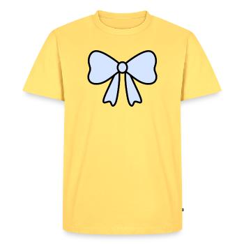 Conception délicate de l’arc bleu clair - T-shirt Premium bio Homme - jaune pastel - Devant - AI Model Male 185 dark (185cm)