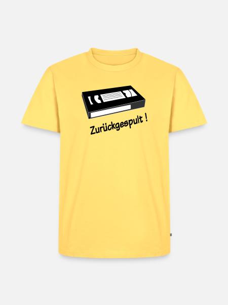 Rewound - Men's Premium Organic T-Shirt - sky yellow
