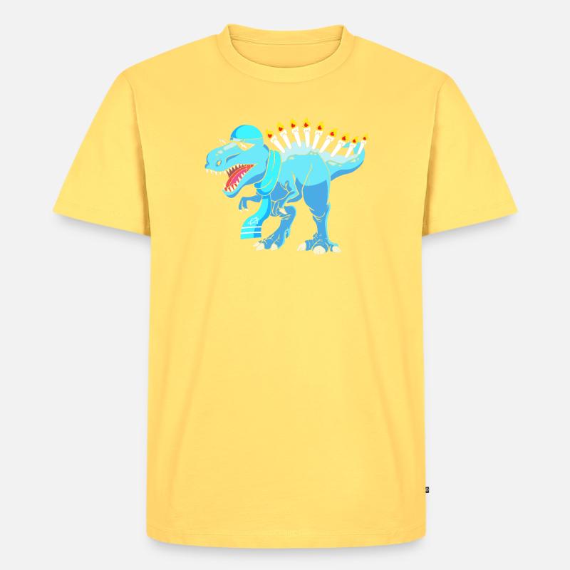 Hanoukka Hanoukka Hanoukka - T-shirt Premium bio Homme - jaune pastel