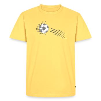 football - T-shirt Premium bio Homme - jaune pastel - Devant - AI Model Male 185 dark (185cm)