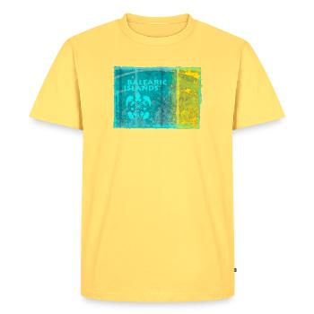 Îles Baléares Style néon - T-shirt Premium bio Homme - jaune pastel - Devant - AI Model Male 185 dark (185cm)