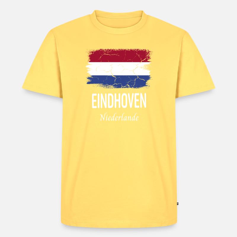 Eindhoven - Männer Premium Bio T-Shirt - Pastellgelb