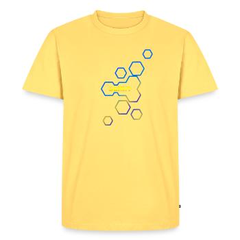 Gift for Denny - Men's Premium Organic T-Shirt - sky yellow - Front - AI Model Male 185 dark (185cm)