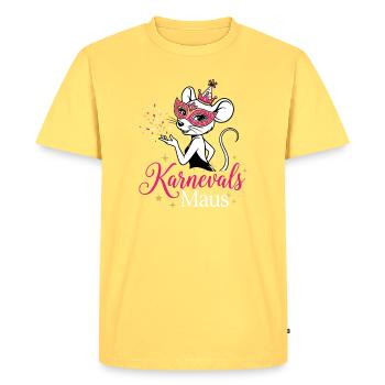Carnival Mouse - Cologne Girls, Animal Costume - Men's Premium Organic T-Shirt - sky yellow - Front - AI Model Male 185 dark (185cm)