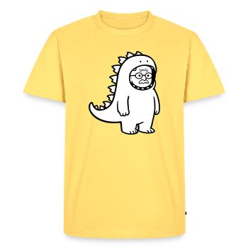 Carnival grouch grandpa - Men's Premium Organic T-Shirt - sky yellow - Front - AI Model Male 185 dark (185cm)
