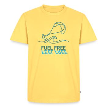 Carburant sans carburant - T-shirt Premium bio Homme - jaune pastel - Devant - AI Model Male 185 dark (185cm)