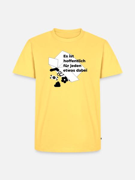 für jeden etwas dabei - Männer Premium Bio T-Shirt - Pastellgelb