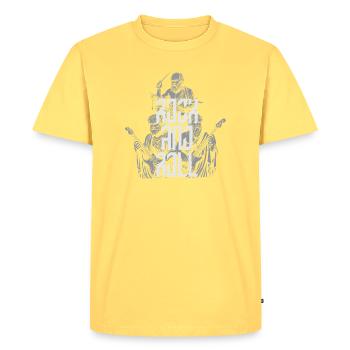 Classic Rock and Roll Ancient Philosopher Band T-S - Men's Premium Organic T-Shirt - sky yellow - Front - AI Model Male 185 dark (185cm)