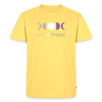 LGBTQ Pride Month - Not a Phase - Asexual - Men's Premium Organic T-Shirt - sky yellow - Front - AI Model Male 185 dark (185cm)