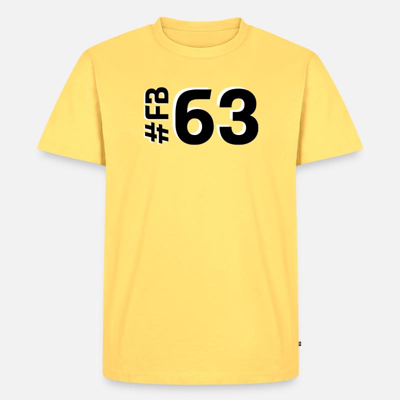 FB63 2025 - Männer Premium Bio T-Shirt - Pastellgelb