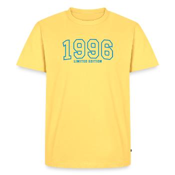 30e anniversaire 1996 Édition limitée - T-shirt Premium bio Homme - jaune pastel - Devant - AI Model Male 185 dark (185cm)