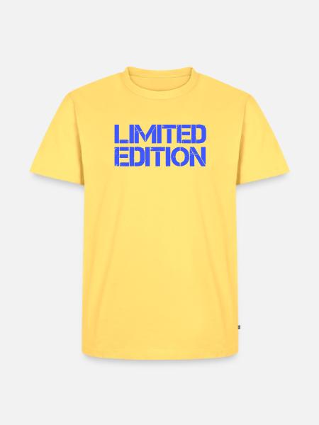 limited_edition - Männer Premium Bio T-Shirt - Pastellgelb