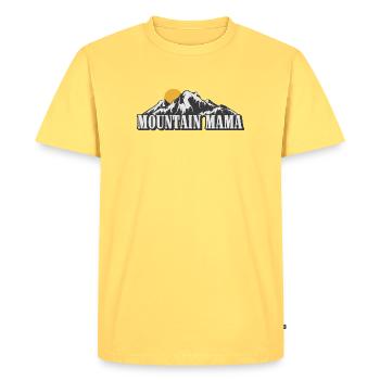 Mountain Mama - Men's Premium Organic T-Shirt - sky yellow - Front - AI Model Male 185 dark (185cm)