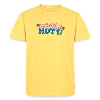 Cool mom - Men's Premium Organic T-Shirt - sky yellow - Front - AI Model Male 185 dark (185cm)