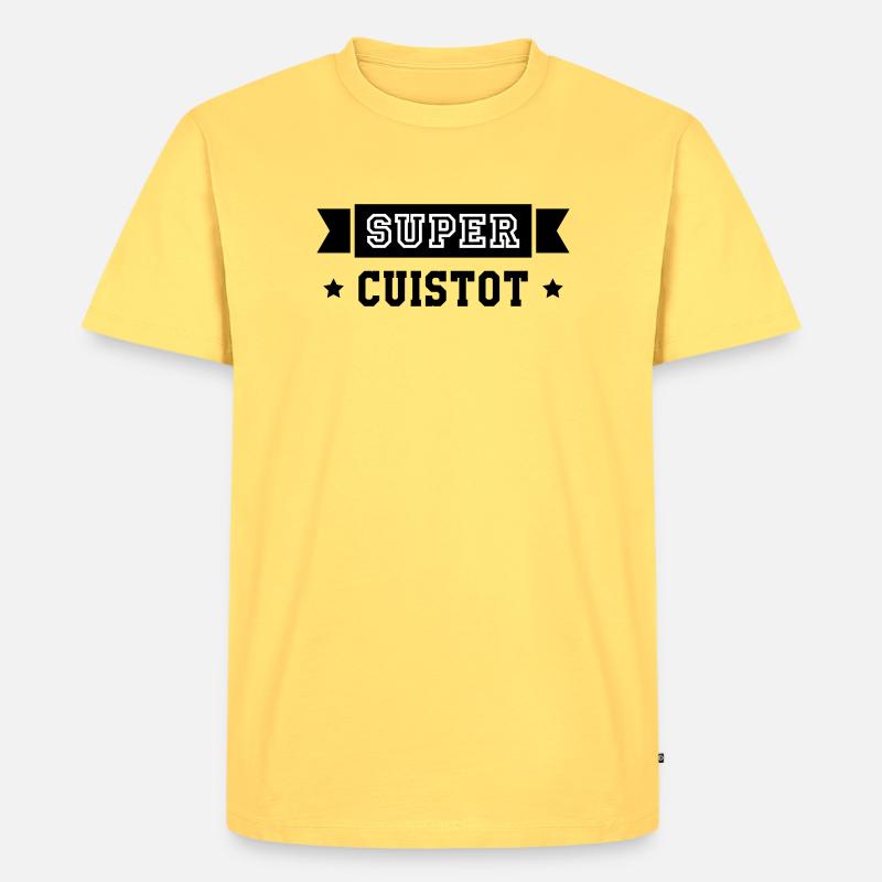 Super Chef - Kitchen - Cook - Men's Premium Organic T-Shirt - sky yellow