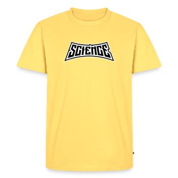 Science Science Statement Nerd Education Saying - Men's Premium Organic T-Shirt - sky yellow - Front - AI Model Male 185 dark (185cm)