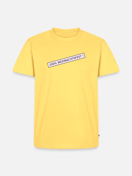 Noël à 100 % - T-shirt Premium bio Homme - jaune pastel