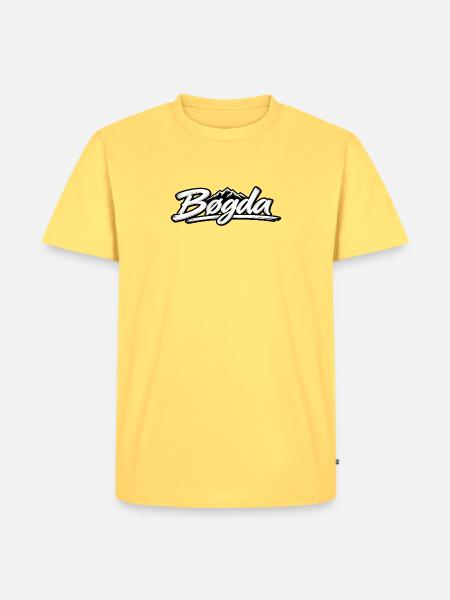 Bøgda - Männer Premium Bio T-Shirt - Pastellgelb
