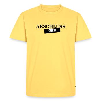Graduation Crew - Graduation Trip Class 2026 - Men's Premium Organic T-Shirt - sky yellow - Front - AI Model Male 185 dark (185cm)