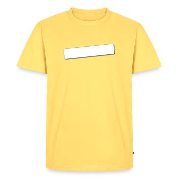 Coins arrondis du champ d’écriture | Ombre | Graphiques vectoriels - T-shirt Premium bio Homme - jaune pastel - Devant - AI Model Male 185 dark (185cm)