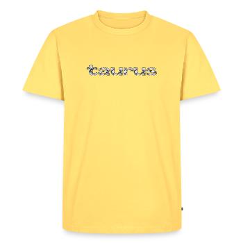 taureau – Peau de serpent Déclaration du zodiaque - T-shirt Premium bio Homme - jaune pastel - Devant - AI Model Male 185 dark (185cm)